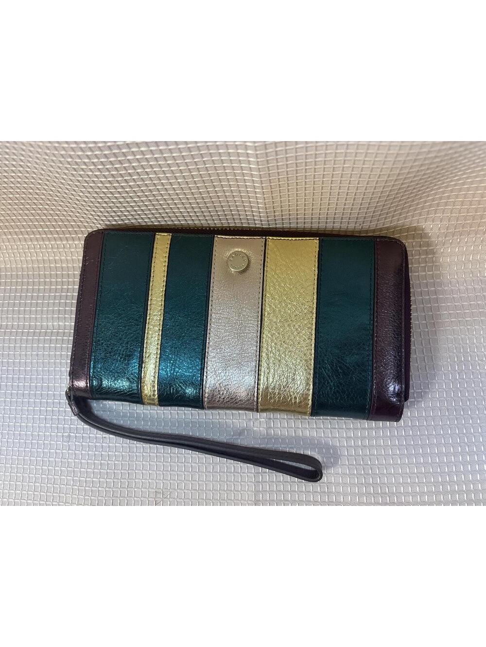 NEW Radley London Clifton Hall Phone Wristlet metallic multi-color leather - Picture 1 of 7